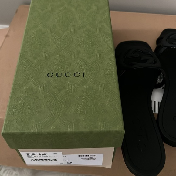 GUCCI BLACK W GPALMA SLIDE RUBBER - Picture 7 of 10